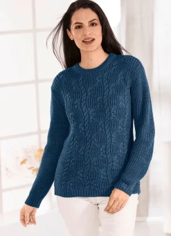 Damen Mona Pullover|Basics<Pullover in Strickmix