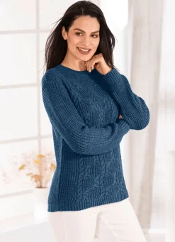Damen Mona Pullover|Basics<Pullover in Strickmix