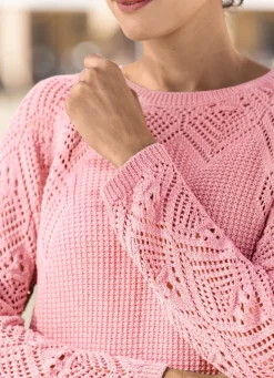 Damen Mona Pullover|Basics<Pullover in Strickmix