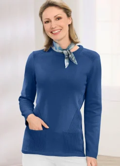 Damen Mona Pullover|Basics<Pullover in Strickmix