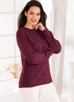 Damen Mona Pullover|Basics<Pullover in Strickmix