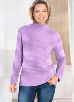 Damen Mona Basics|Pullover<Pullover in Strukturmix