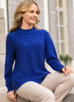 Damen Mona Basics|Pullover<Pullover in Strukturmix