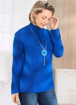 Damen Mona Basics|Pullover<Pullover in Strukturmix
