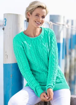 Damen Mona Pullover|Basics<Pullover in Strukturmustermix
