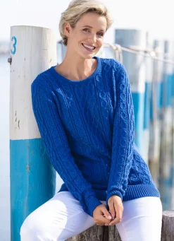 Damen Mona Pullover|Basics<Pullover in Strukturmustermix