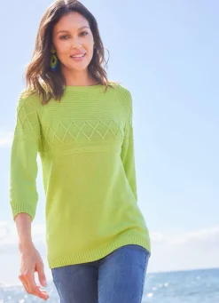 Damen Mona Pullover|Basics<Pullover in Strukturmustermix
