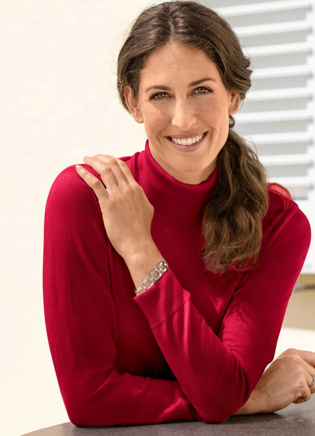 Damen Mona Basics|Pullover<Pullover in weich fließender Qualität