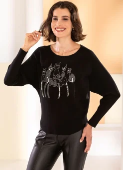 Damen Mona Abendmode|Pullover<Pullover in weichem Feinstrick