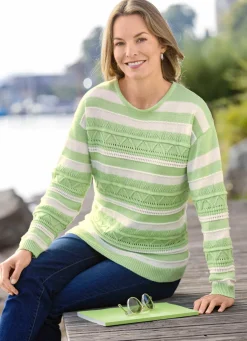 Damen Mona Pullover<Pullover mit Alloverringeln