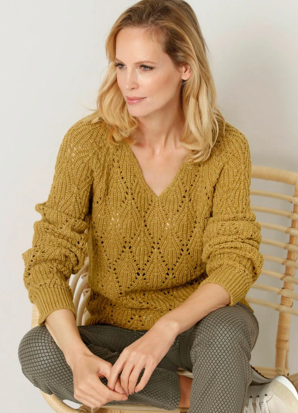 Damen Mona Pullover|Basics<Pullover mit Alpaka