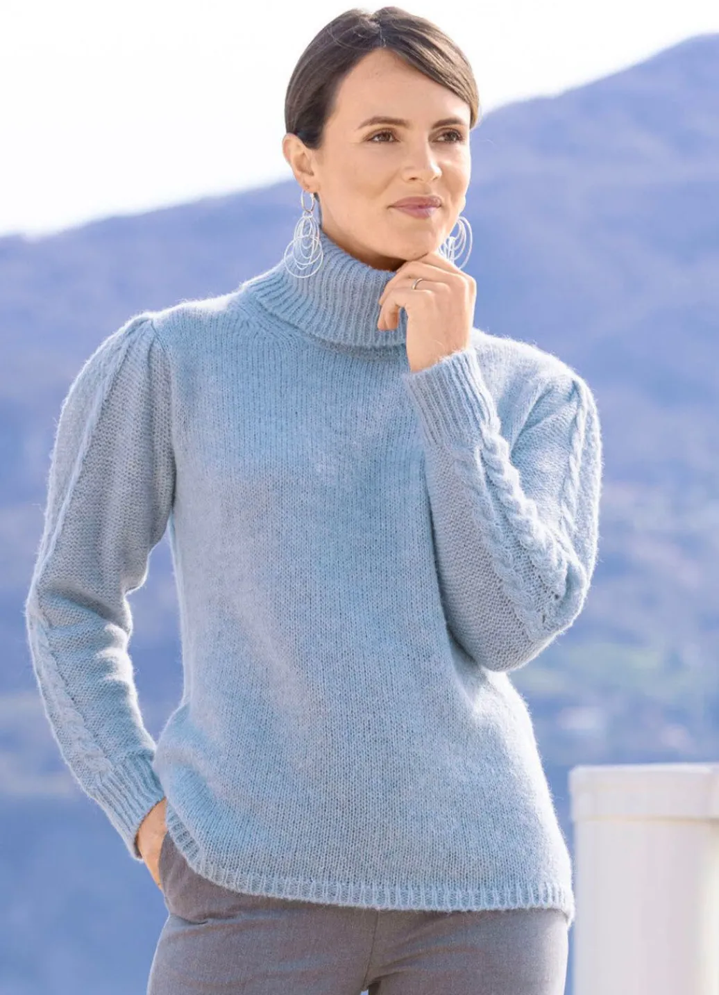 Damen Mona Abendmode|Basics<Pullover mit Alpaka