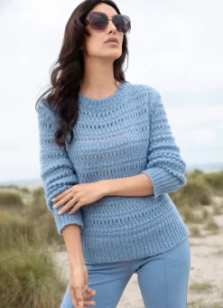 Damen Mona Basics|Pullover<Pullover mit Alpaka
