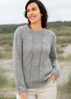 Damen Mona Basics|Pullover<Pullover mit Alpaka