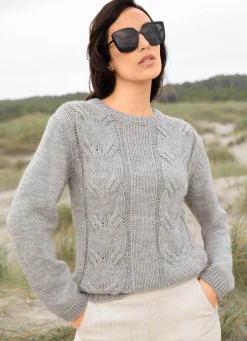 Damen Mona Basics|Pullover<Pullover mit Alpaka