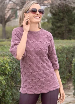 Damen Mona Basics|Pullover<Pullover mit Alpaka