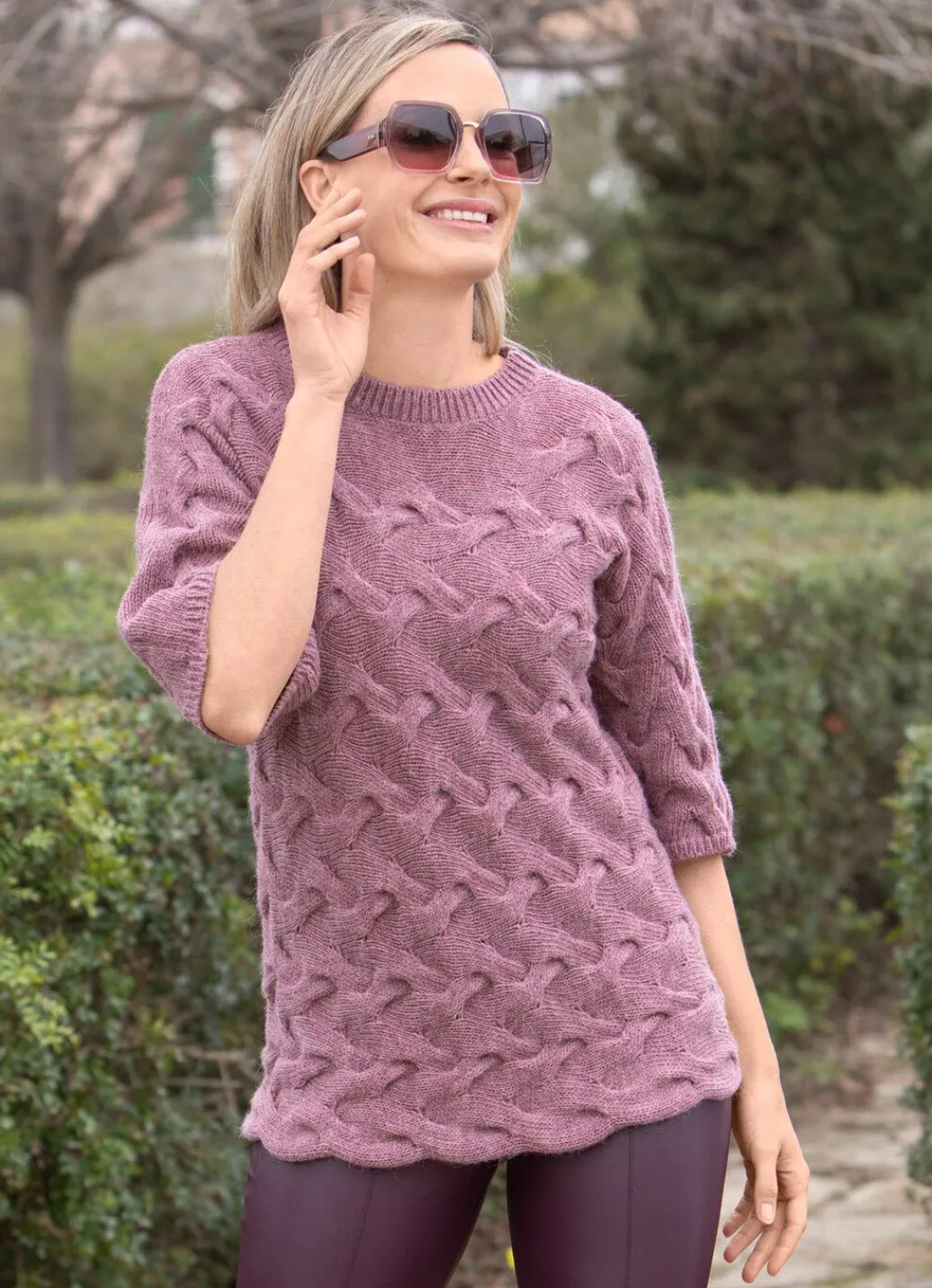Damen Mona Basics|Pullover<Pullover mit Alpaka