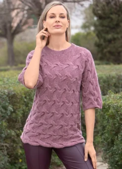 Damen Mona Basics|Pullover<Pullover mit Alpaka
