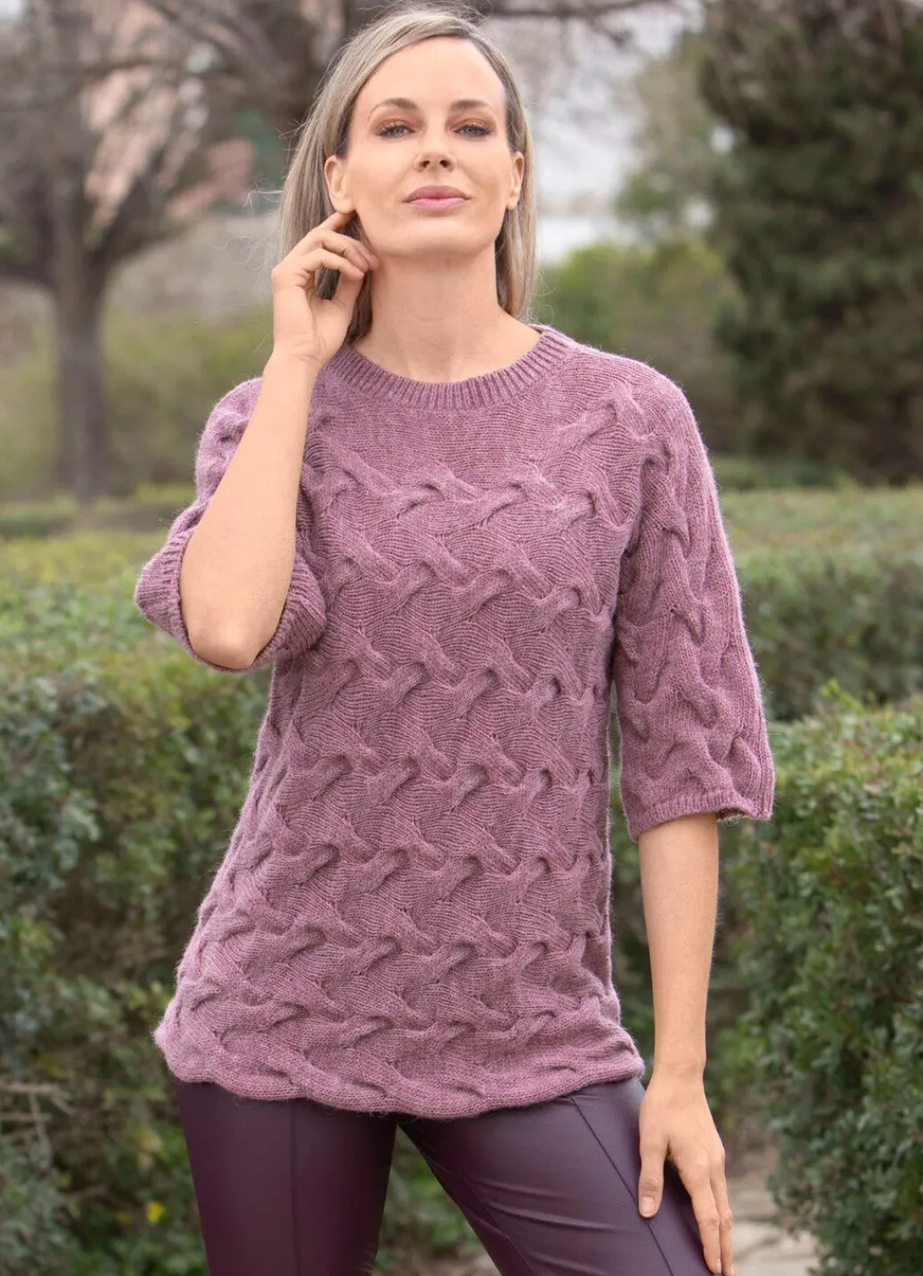 Damen Mona Basics|Pullover<Pullover mit Alpaka
