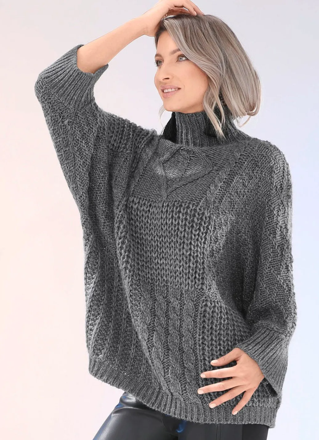 Damen Mona Pullover|Basics<Pullover mit Alpaka und toller Struktur