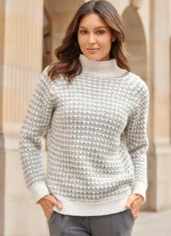 Damen Mona Pullover<Pullover mit aufwendiger Struktur