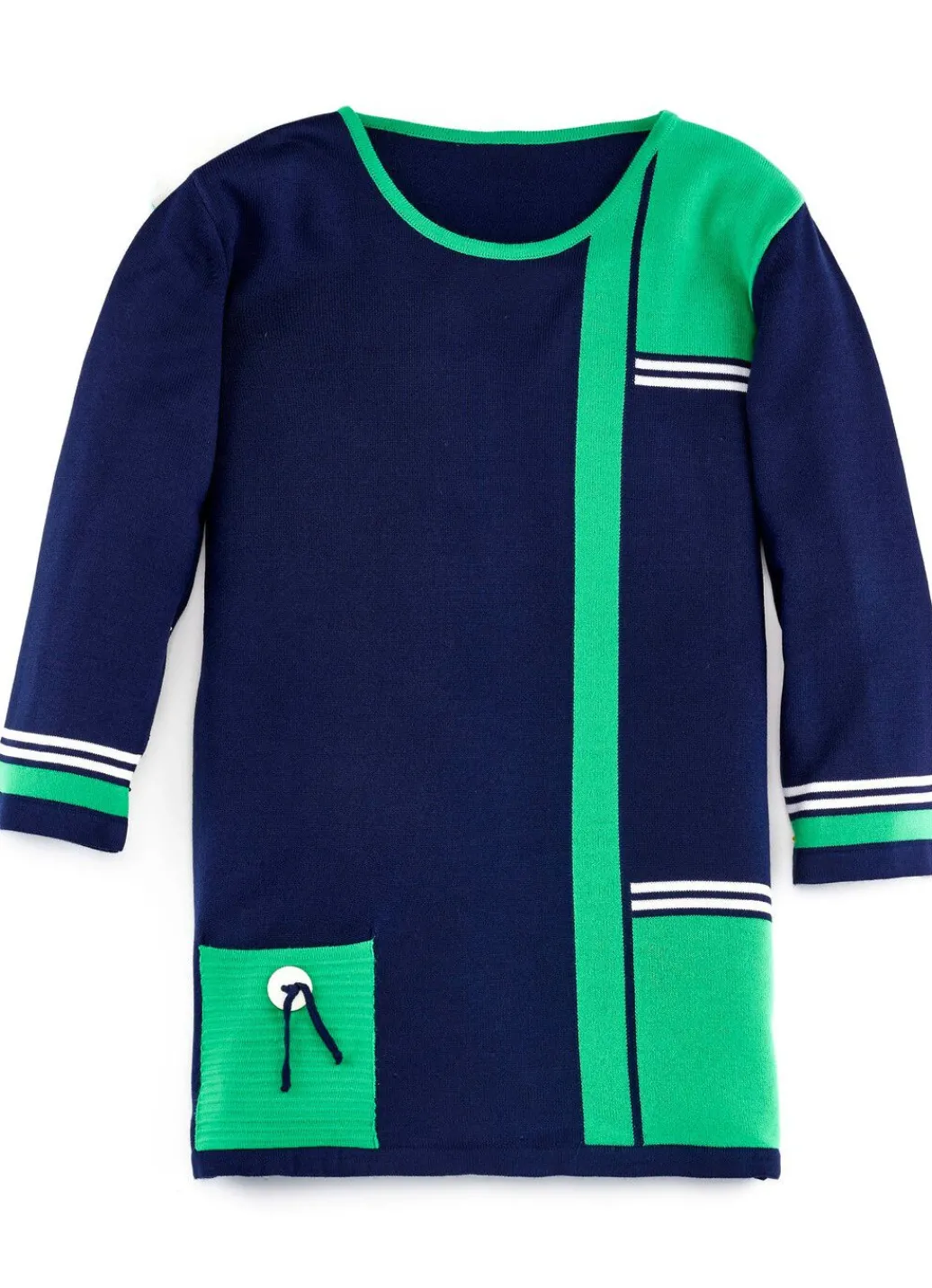 Damen Mona Pullover<Pullover mit dekorativen Kontrasten