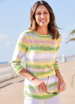 Damen Mona Pullover<Pullover mit dekorativen Farbverläufen