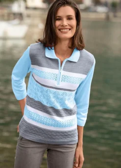 Damen Mona Pullover<Pullover mit dezentem Glanz