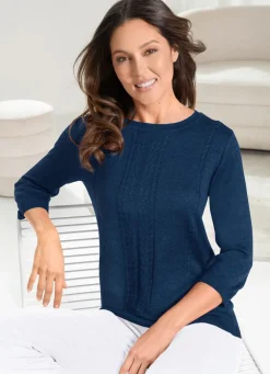 Damen Mona Pullover|Basics<Pullover mit edlem Glanz