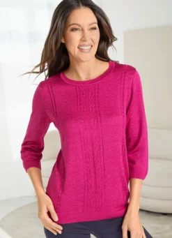 Damen Mona Pullover|Basics<Pullover mit edlem Glanz