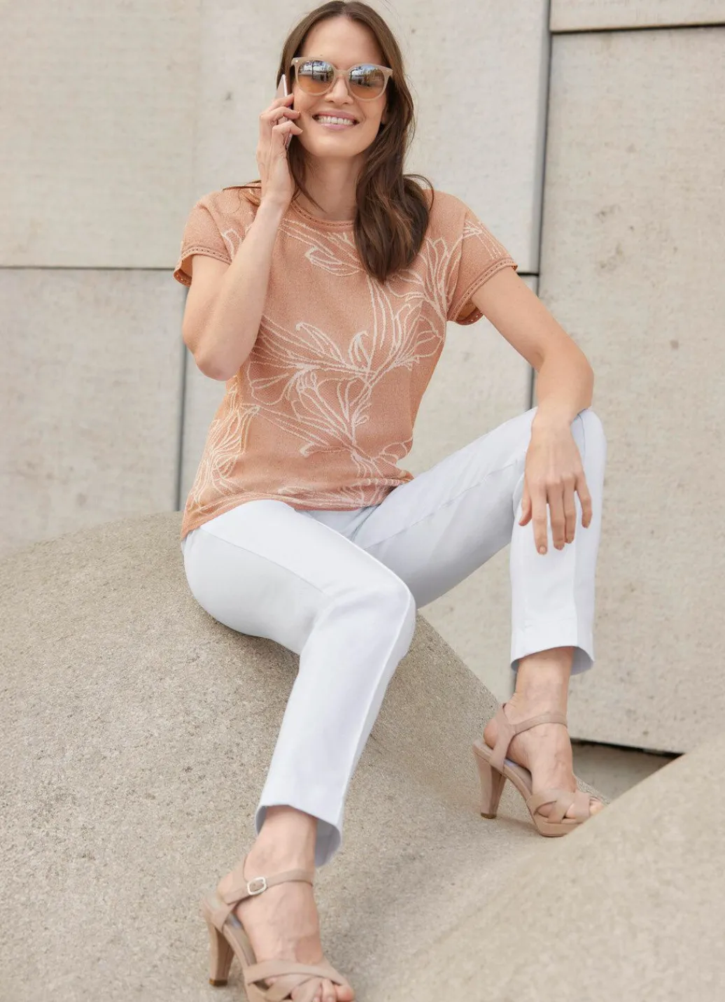 Damen Mona Pullover<Pullover mit edlem Glitzereffekt