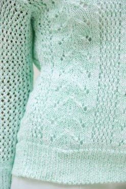 Damen Mona Basics|Pullover<Pullover mit edlem glänzendem Paillettengarn
