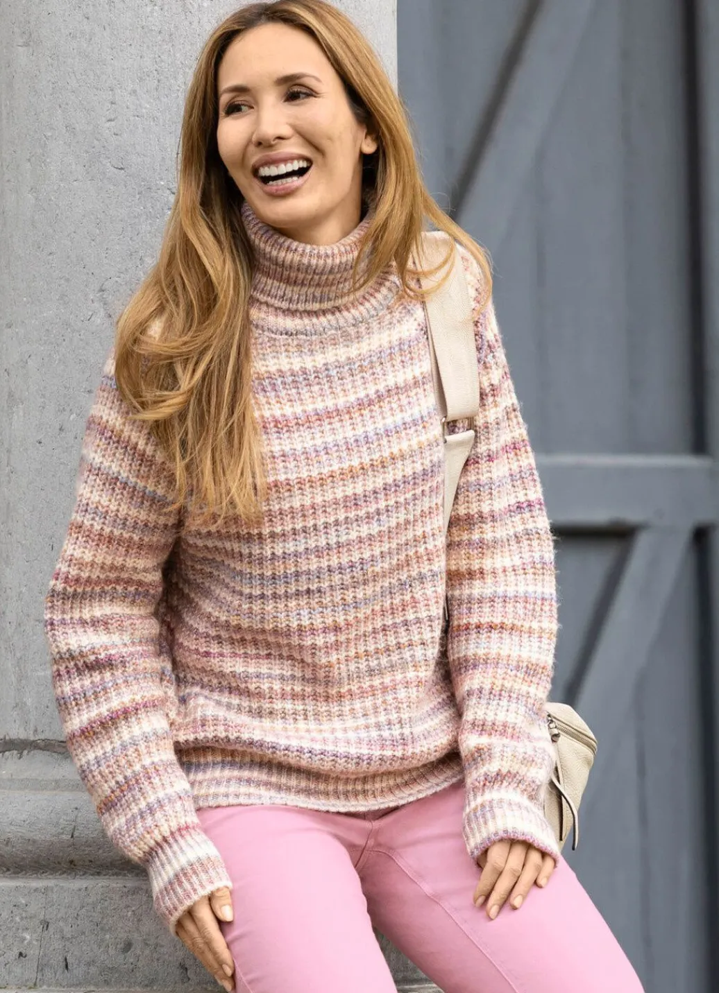 Damen Mona Pullover<Pullover mit edlem Perlfang