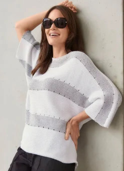 Damen Mona Pullover<Pullover mit edlen Glitzerakzenten