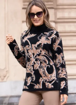 Damen Mona Abendmode|Pullover<Pullover mit Effektgarn