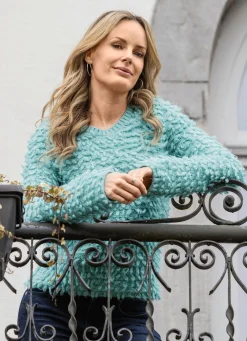 Damen Mona Pullover|Basics<Pullover mit Effektgarn