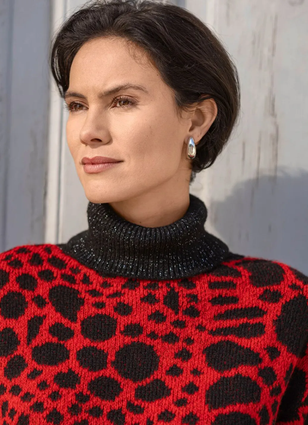 Damen Mona Pullover<Pullover mit Glitzerakzenten
