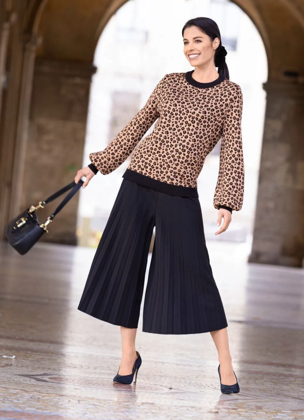 Damen Mona Abendmode|Pullover<Pullover mit Glitzereffekt
