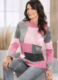 Damen Mona Pullover<Pullover mit Intarsien
