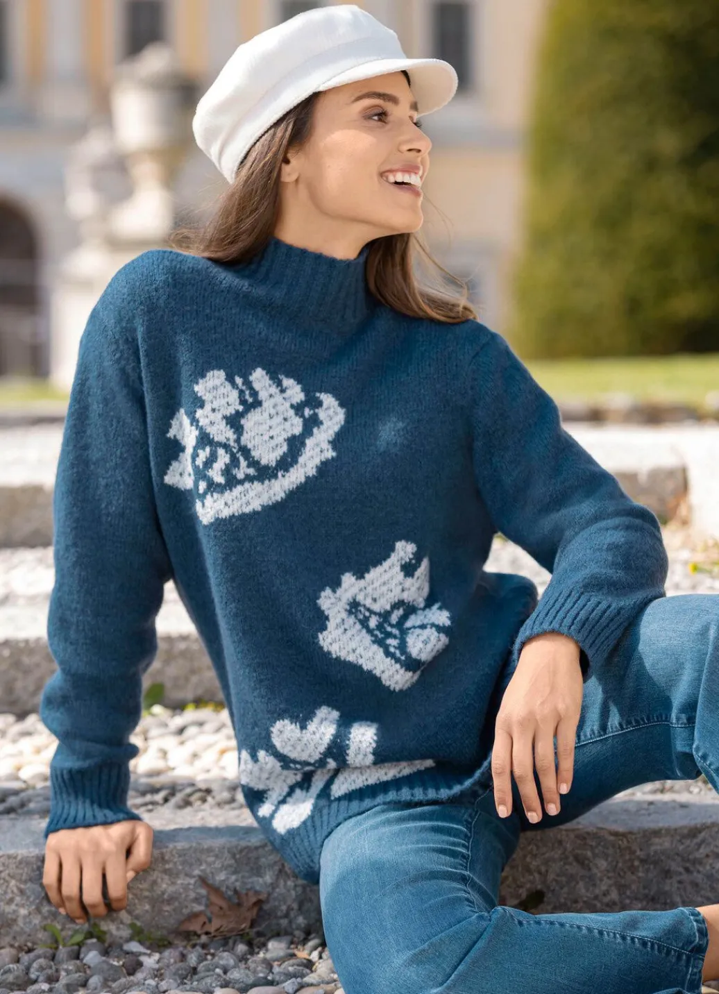 Damen Mona Pullover<Pullover mit Intarsien