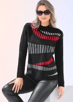 Damen Mona Pullover<Pullover mit Jacquard-Vorderteil