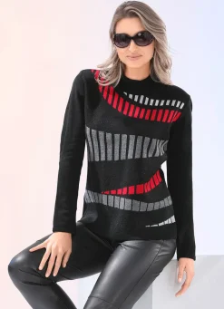 Damen Mona Pullover<Pullover mit Jacquard-Vorderteil