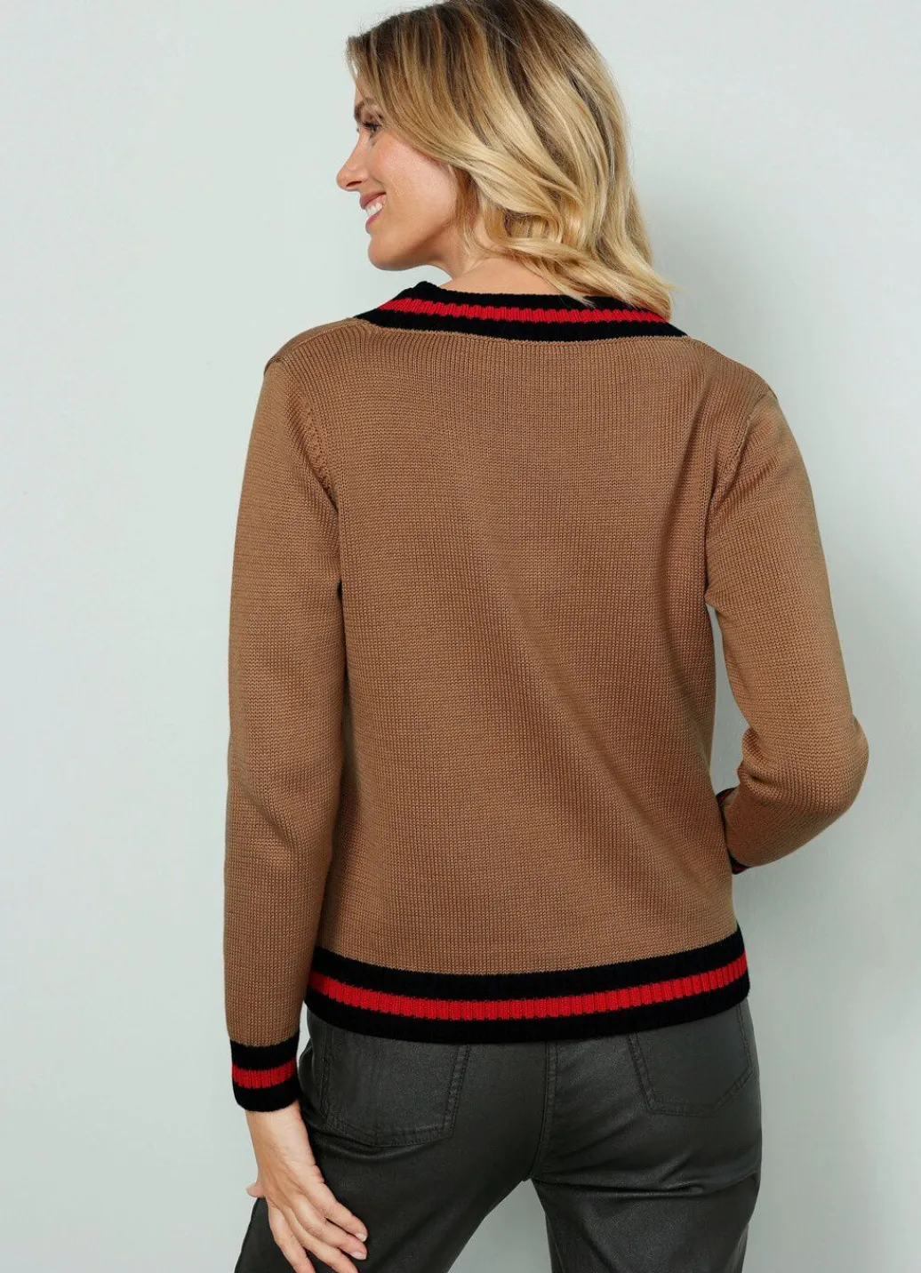 Damen Mona Pullover<Pullover mit Kontrastringeln