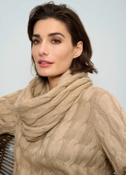 Damen Mona Pullover|Basics<Pullover mit Loop und mit Kaschmir