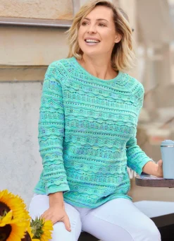 Damen Mona Pullover<Pullover mit Melange-Effekten