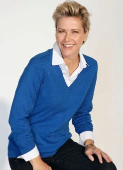 Damen Mona Pullover|Basics<Pullover mit Modal-Anteil