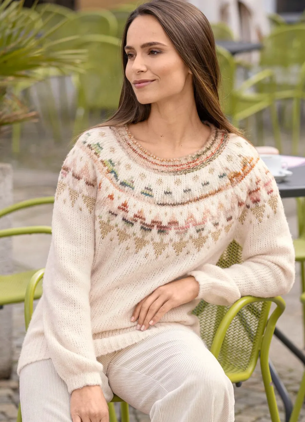 Damen Mona Pullover<Pullover mit Norwegermuster