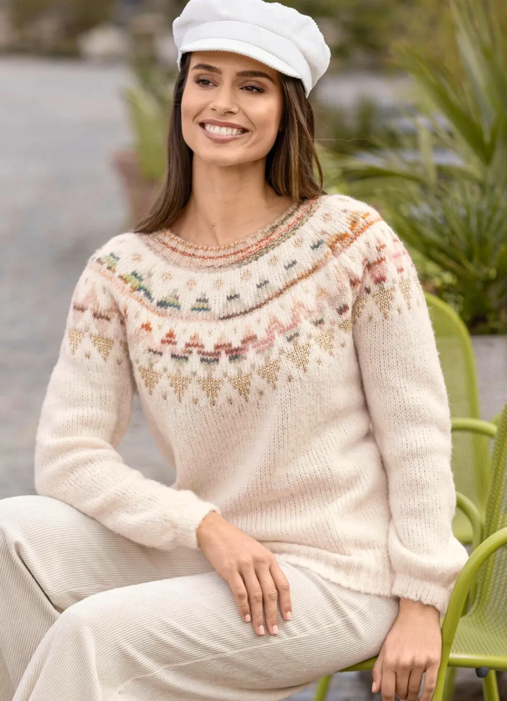 Damen Mona Pullover<Pullover mit Norwegermuster