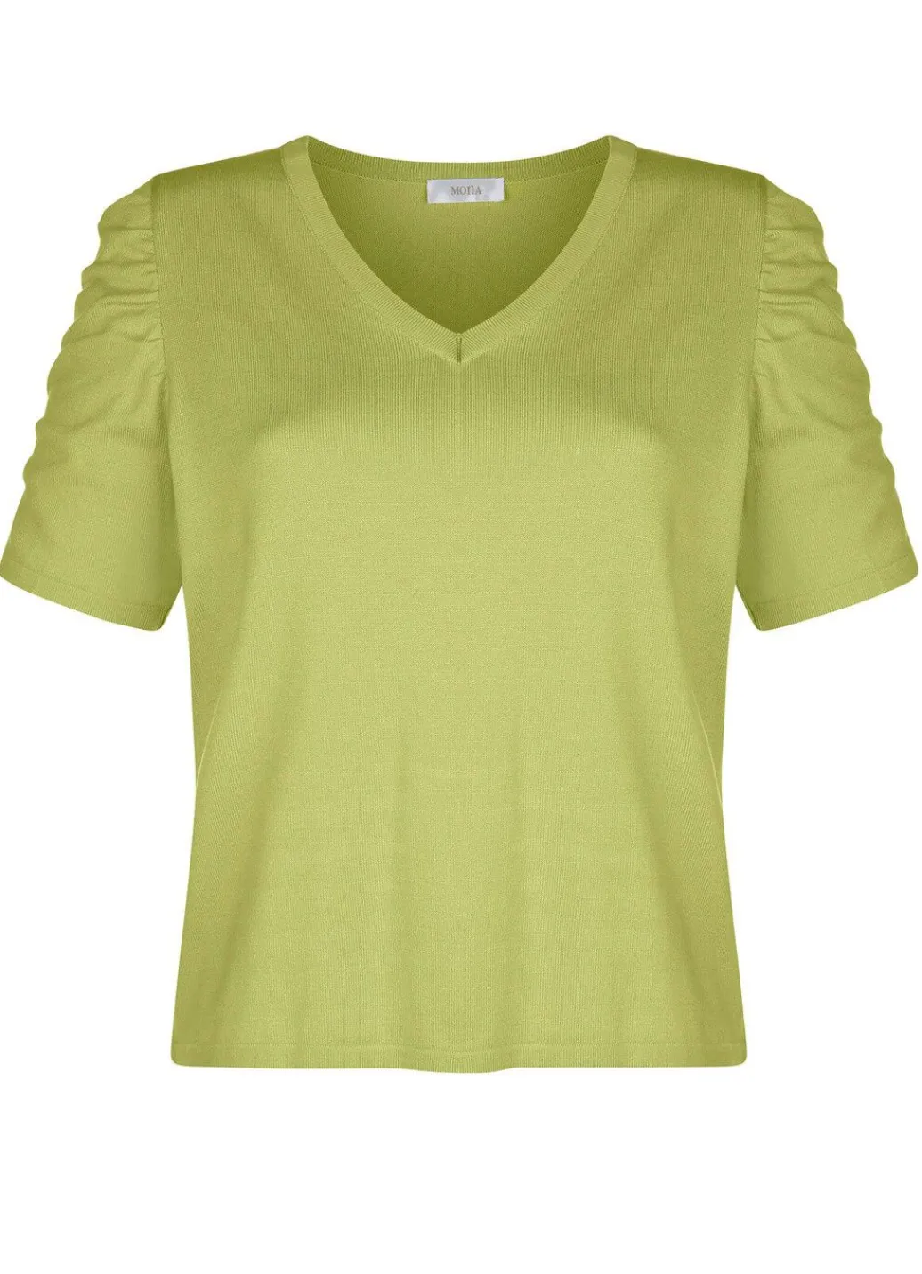 Damen Mona Pullover|Basics<Pullover mit Raffung an den Ärmeln