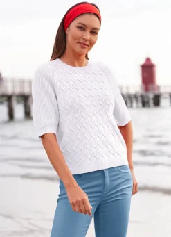 Damen Mona Pullover|Basics<Pullover mit recycelter Baumwolle